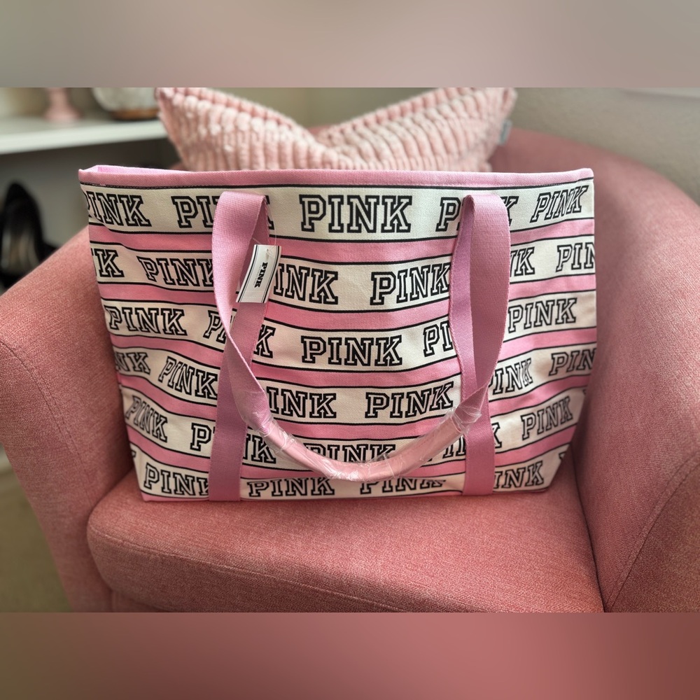 Pink Logo Tote Bag - Victoria Secret - Brand new